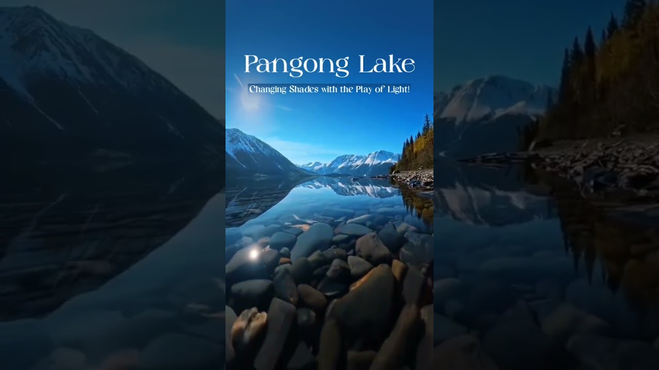 Pangong Lake! Ever Changing Its Color With the Play of Sunlight!!