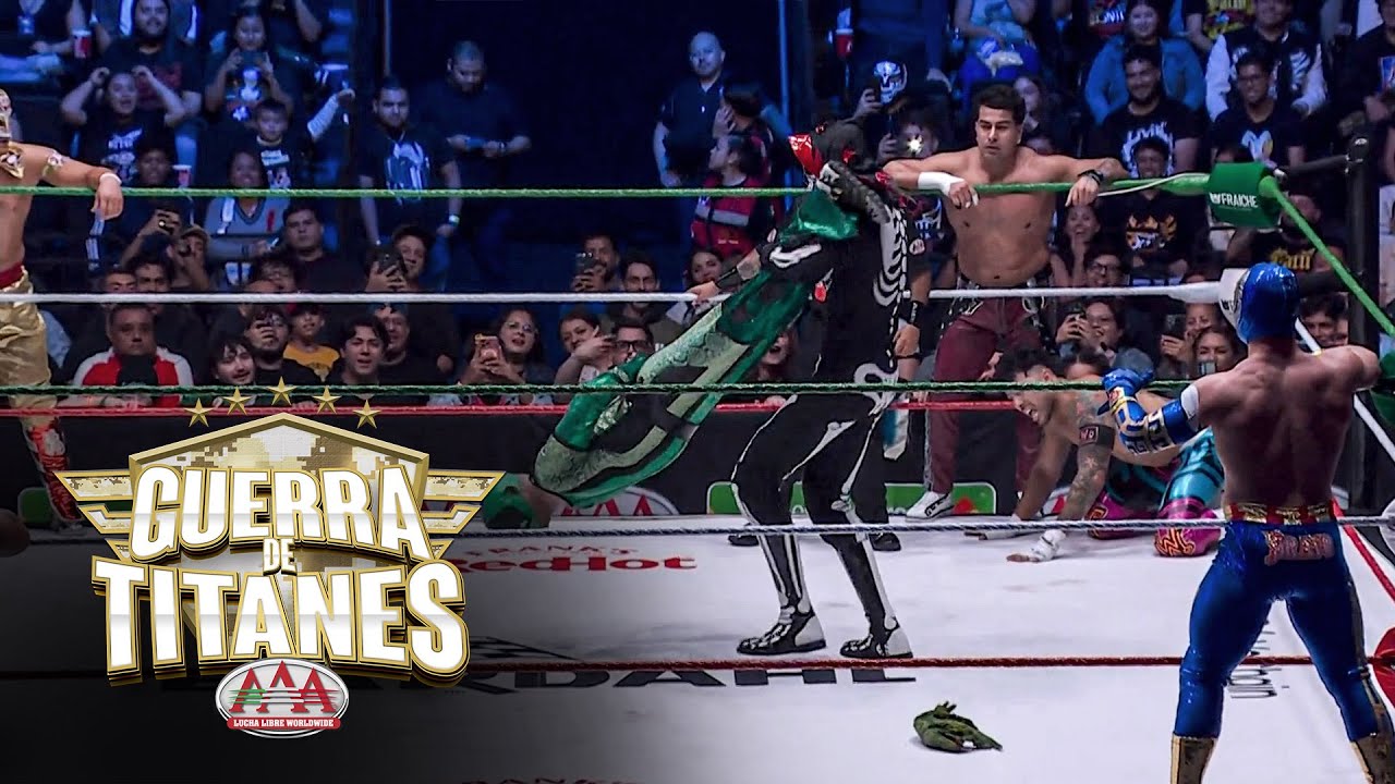 Mr. Iguana & Hamburguesa vs. Americanos vs. LWO vs. La Parka & Octag&oacute;n Jr.: AAA Guerra de Titanes