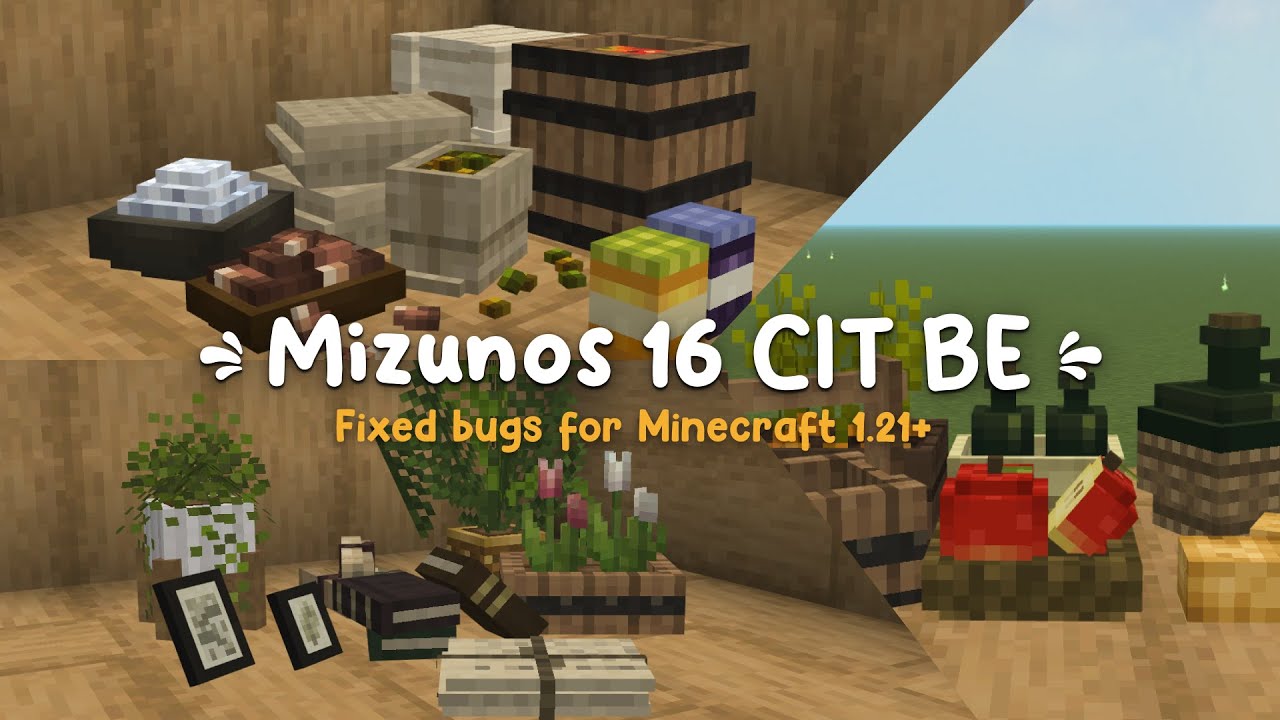 🌿 Обновление 16 CIT 1.21 от Mizuno для Minecraft Bedrock Edition 🌿