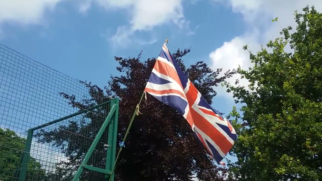 4th July 2015 Flying My Collection Of Flags in Newark Nottinghamshire