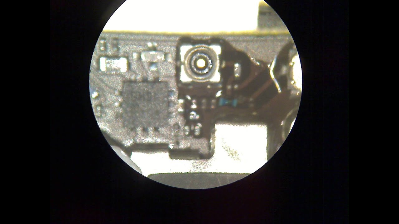iPhone 4S Blue coil cell signal repair soldering replacement solution CyberDoc LLC