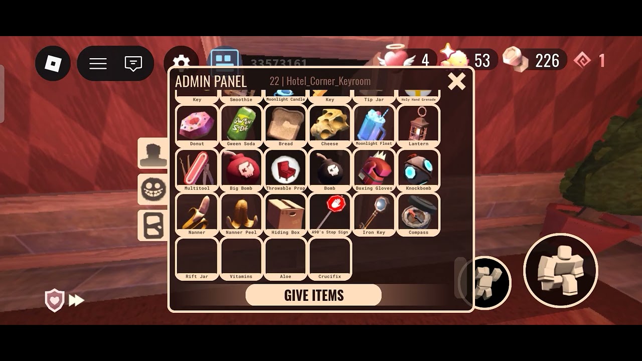 Doing stuff with admin panel to 2-3 people in doors
