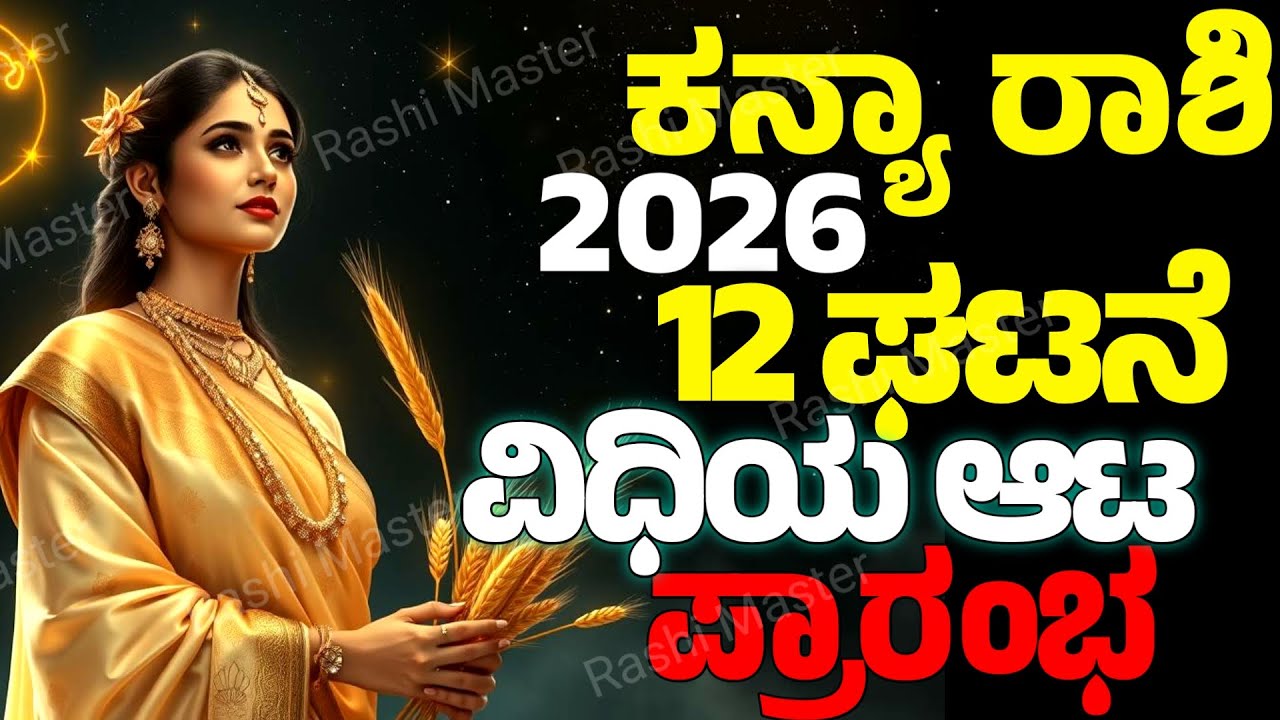 ಕನ್ಯಾ ರಾಶಿ 2026 ವಿಧಿಯಾಟ 12 ಘಟನೆ ಪ್ರಾರಂಭ | ಇದು ದೇವರ ಸಂದೇಶ | Kanya Rashi 2026 | Rashi Master