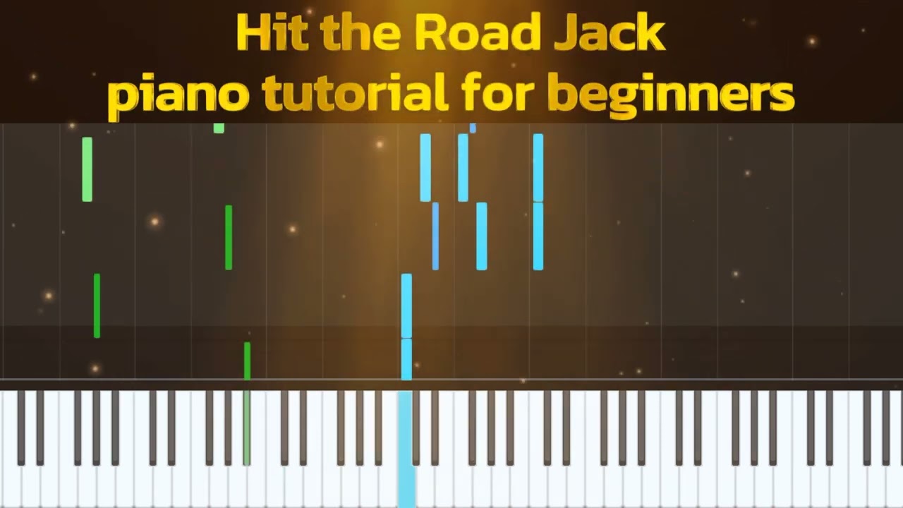 Hit the Road Jack. Music simple piano tutorial. Easy for beginners. #easypiano #easypianotutorial