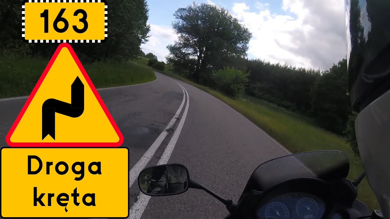 Honda CBF600: Jazda drogą stu zakrętów z Połczyna-Zdroju do Czaplinka (Pomorze Zachodnie, Polska)