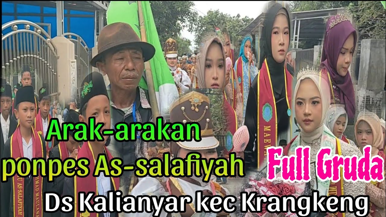 Arak-arakan pondok pesantren As-salafiyah desa Kalianyar kec krangkeng || Sampai panjang banget 