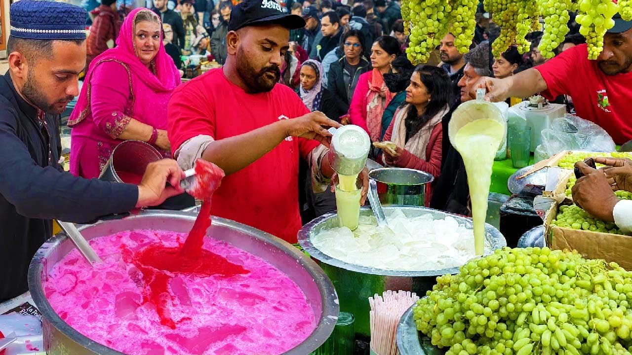 STREET FRUIT JUICES | Amazing Roadside Drinks! STREET FOOD VIDEOS COMPILATION - Pakistani Drinks