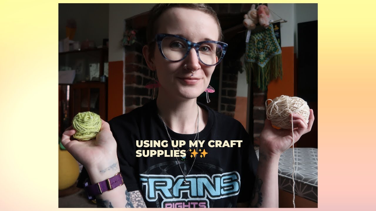 Craft with me - using up my crafting supply hoard (a crafting project pan, pt 4?)