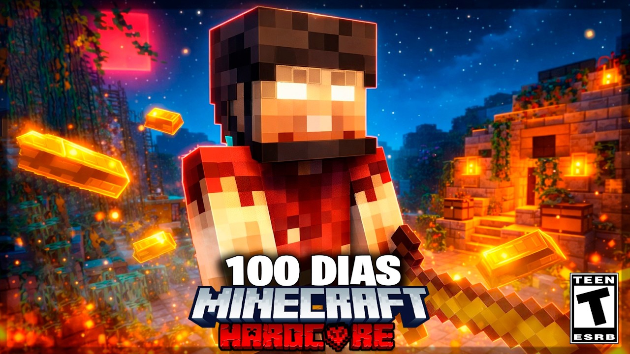 SOREVIVI 100 DIAS EM UM APOCALIPSE ZUMBI NA NOVA ATUALIZOU MINECRAFT HARDCORE - O FILME