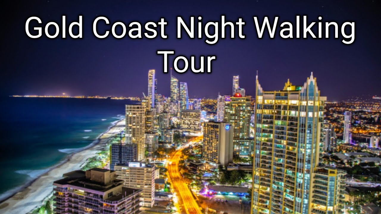 Gold Coast Australia Night Walking Tour 4K 🇦🇺 | Nightlife, City Lights & Beaches