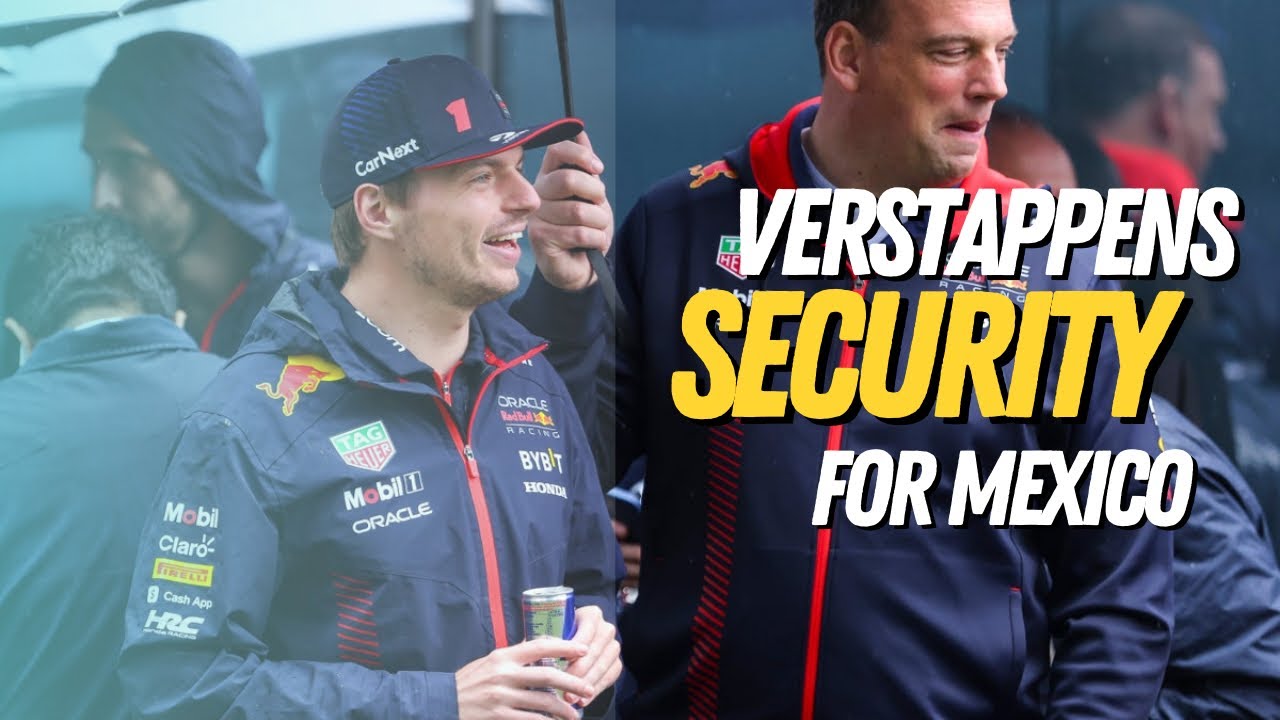 Max Verstappen arrives with bodyguards for #mexicogp ! BTS drivers arrival