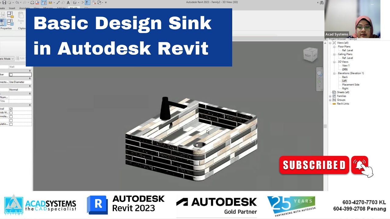 Basic Sink Design in Autodesk Revit
