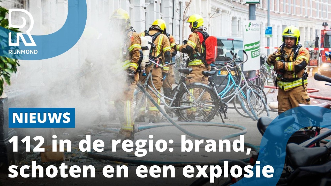112-overzicht: branden, schietincident en explosie in de regio | Rijnmond