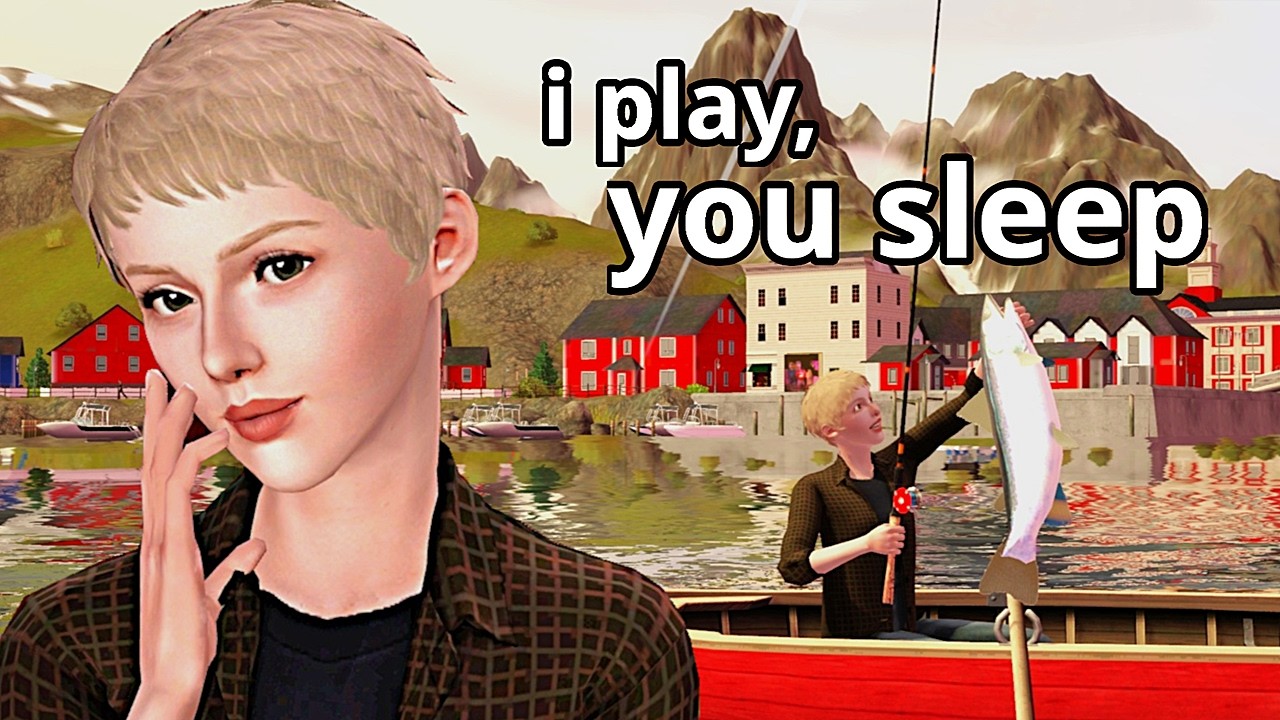 relax while i play sims 3 🐟 living in a small icelandic village | long-play asmr