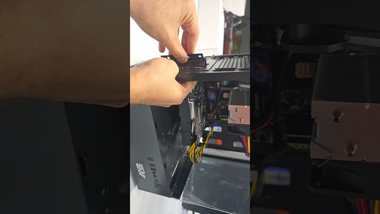 Remove Graphics Card GPU metal bracket on SAAV X1 X2 X4 Gaming PC