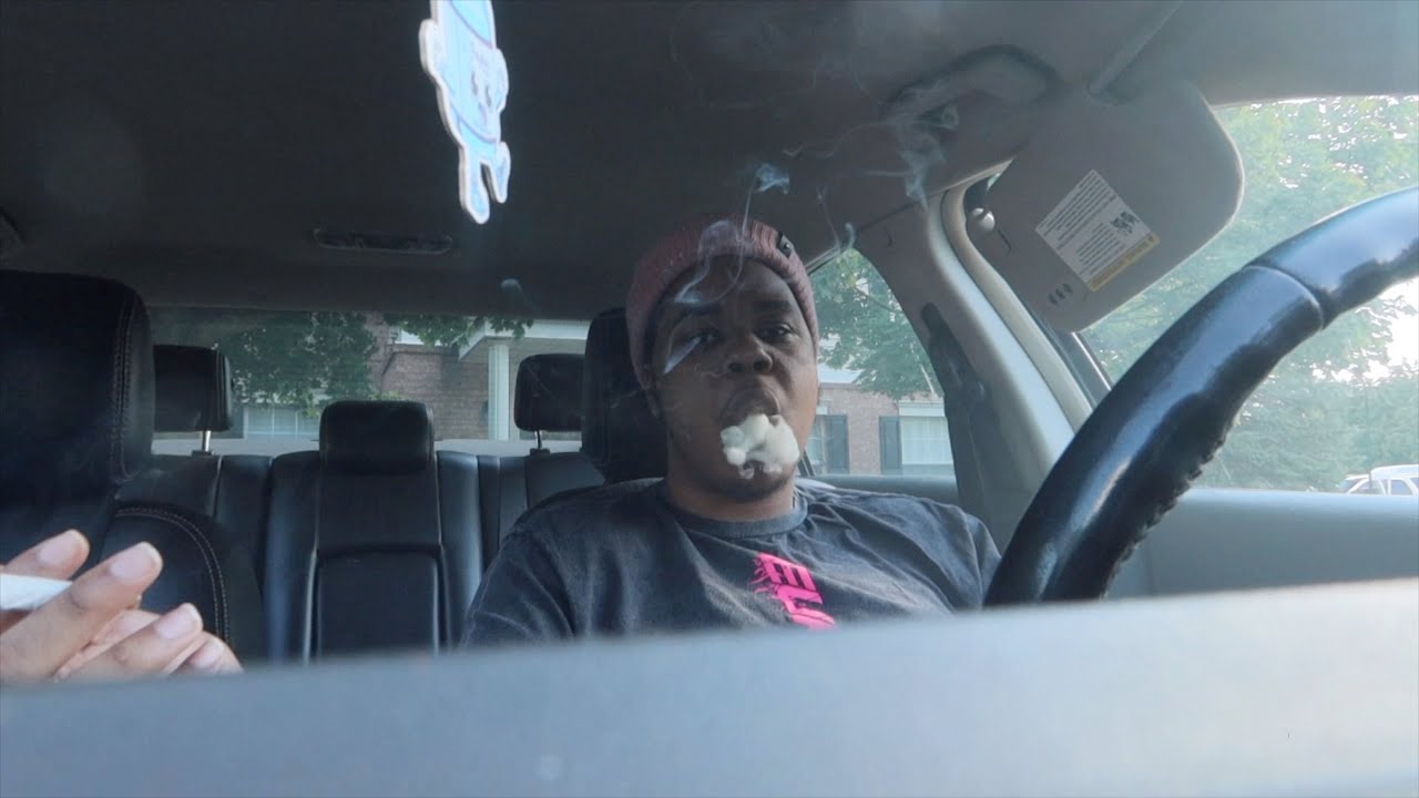 HOTBOX smoke sesh (Rolling and smoking a hemp wrap)