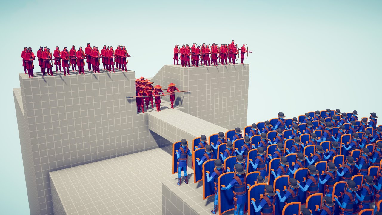 FIREWORK ARCHERS BRIDGE DEFENSE - Totally Accurate Battle Simulator TABS