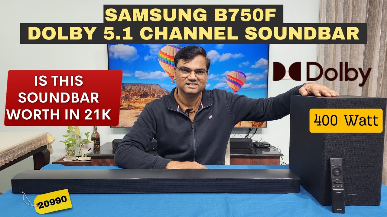 Hindi🔥🔥Samsung B750F 5.1ch Dolby Soundbar Review ⚡⚡Best Soundbar under 25000 with HDMI In Port