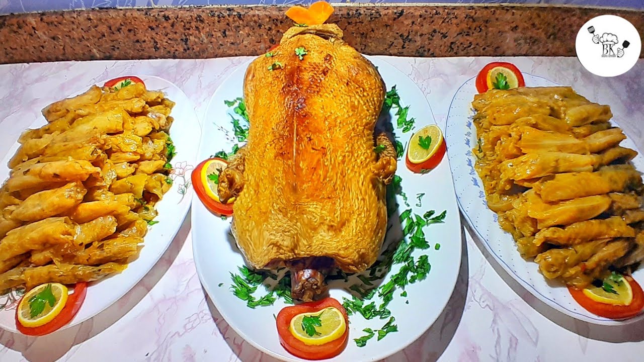 من اكلات العزومات محشي الكرنب بكل تفاصيله والتسويه الصح والبط المحمر في الفرن 😋👌| Bospose kitchen