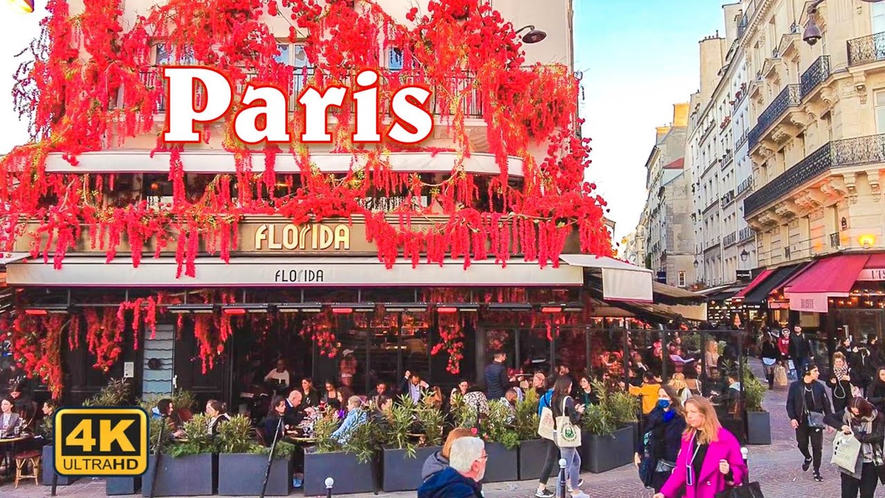 Paris France - Paris In the Evening - Walking Tour [4K UHD]