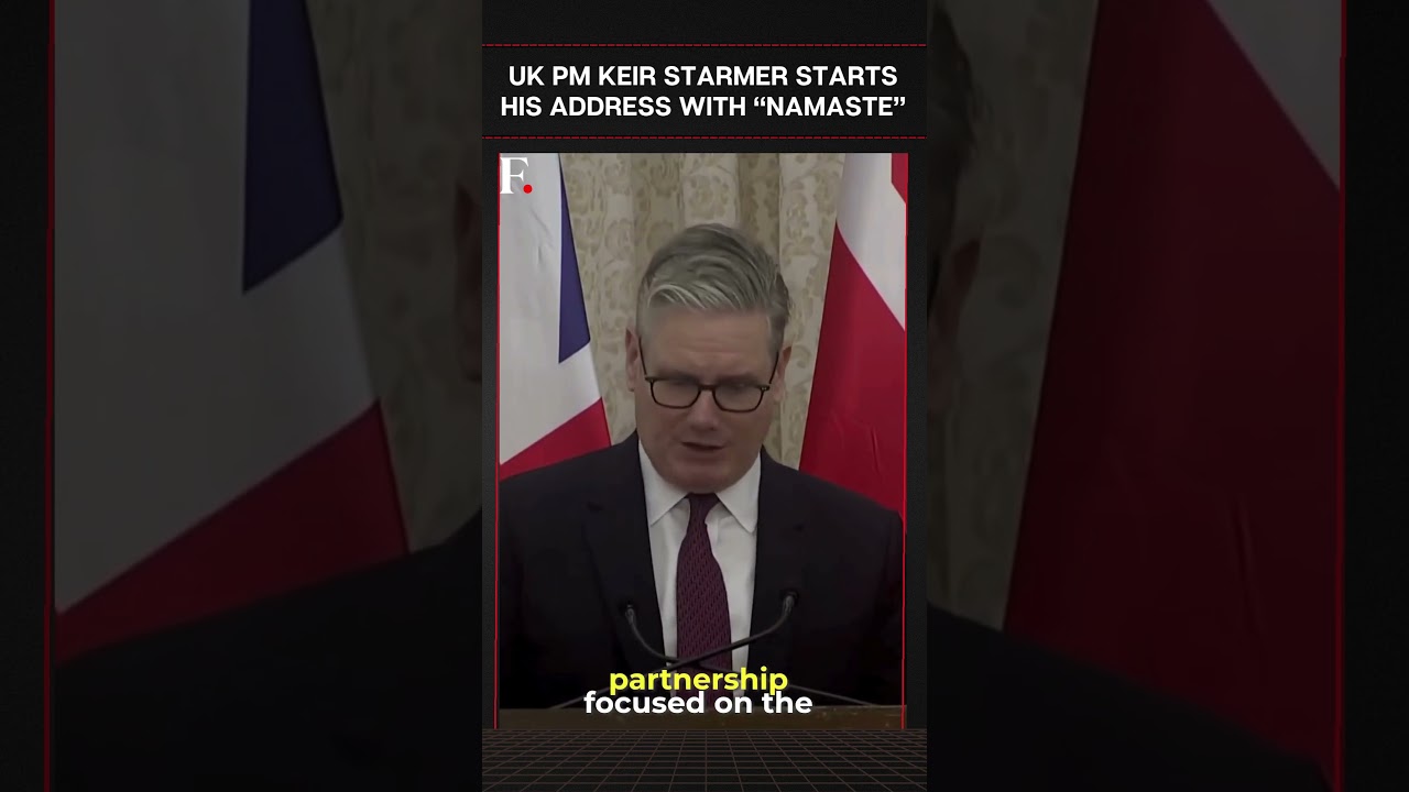 #FirstpostNews: UK PM Keir Starmer Opens India Visit Speech with &ldquo;Namaste&rdquo; | N18G