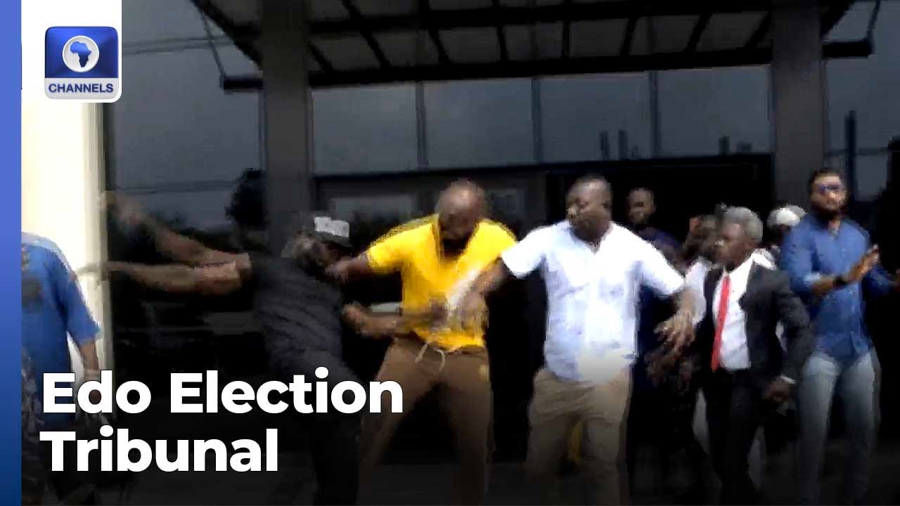 Edo Election Tribunal: APC Supporters Chase Private Security Agents From Court Premises