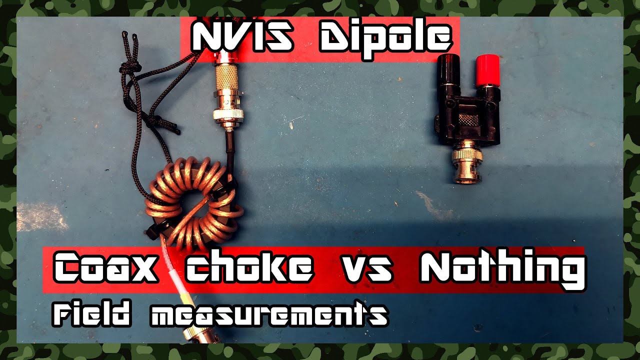 NVIS Dipole, Coax choke vs Nothing