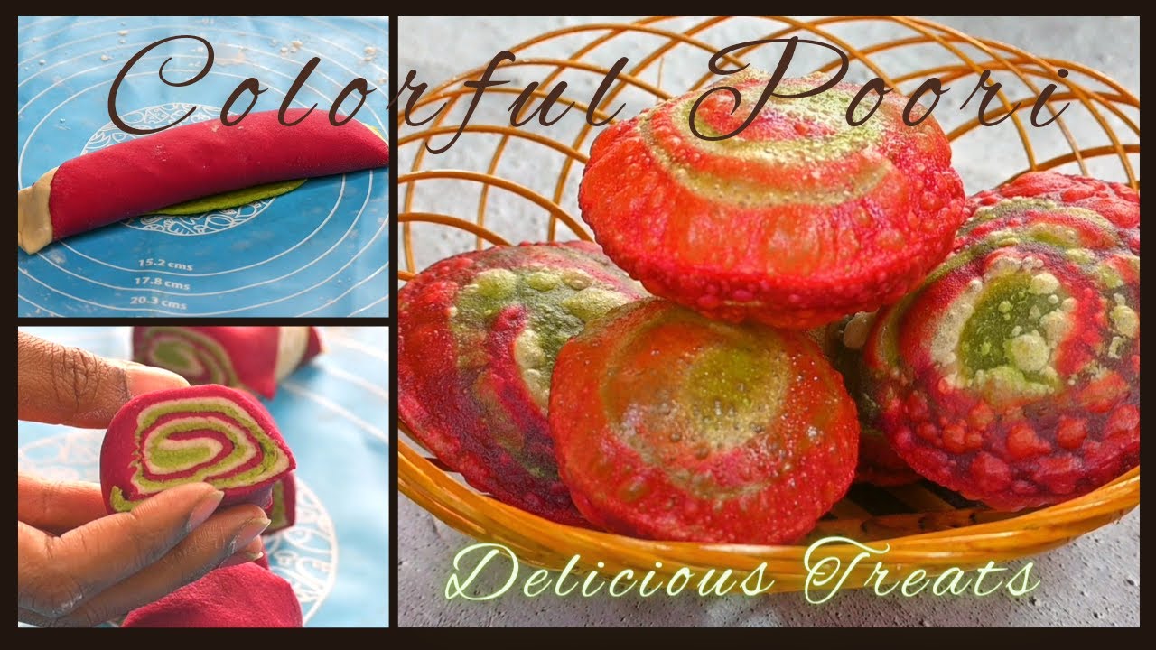 Delicious Breakfast Recipes || Colorful Poori || स्वादिष्ट रंग बिरंगी पूरी