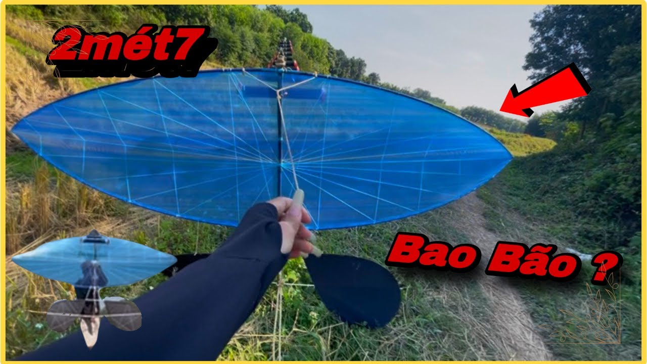 Bất Ngờ !! Gặp Cơn Bão To Khi Đang Thả Diều , Dây Bị Mắc Lên Ngọn Cây | Nam Kite HiHi
