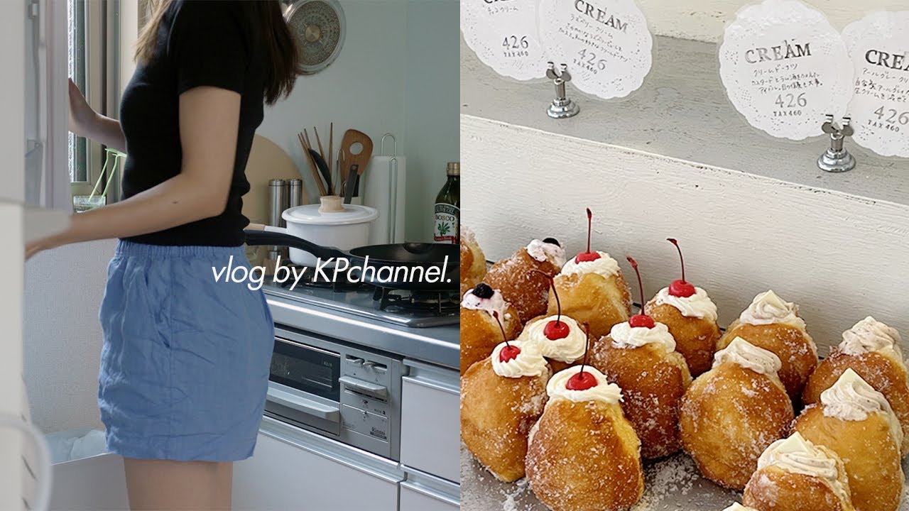 よく食べる30代の日常🍩🍫KALDI購入品.自炊.楽々チキン南蛮.蔵前散歩.チガヤのドーナツ