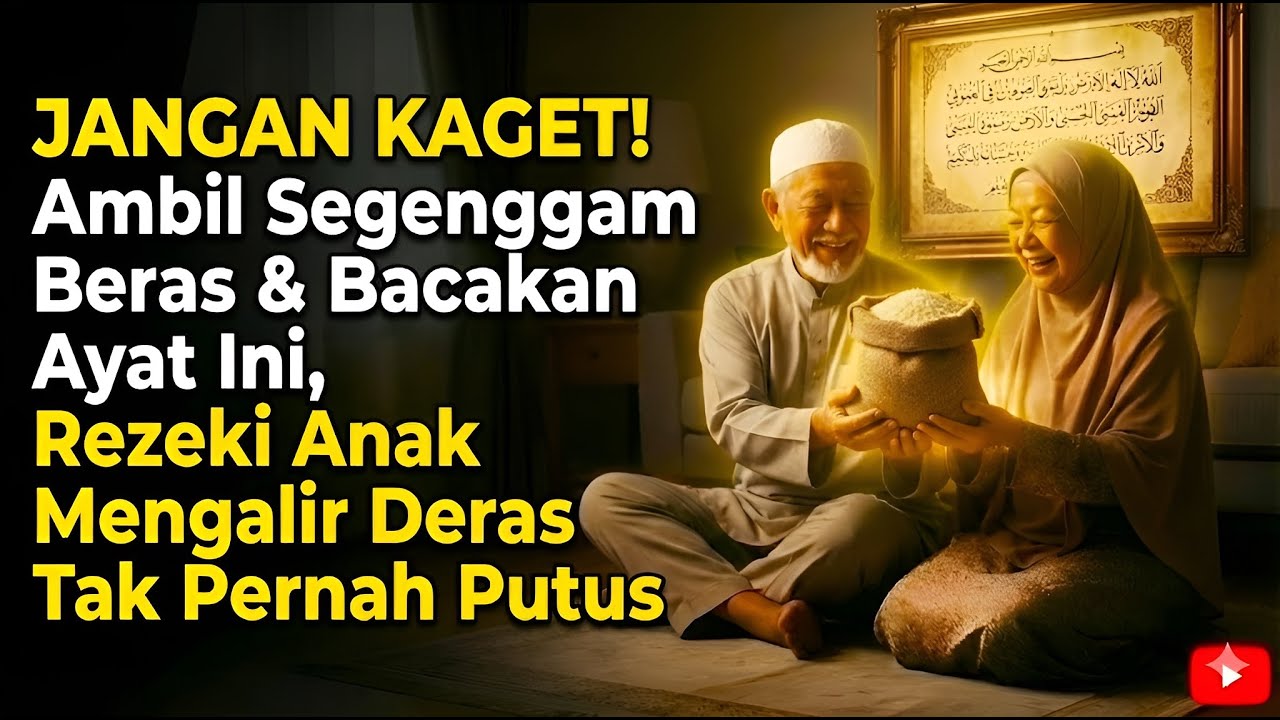 JANGAN KAGET‼️ Ambil Segenggam Beras & Bacakan Ayat Ini, Rezeki Anak Mengalir Deras Tak Pernah Putus