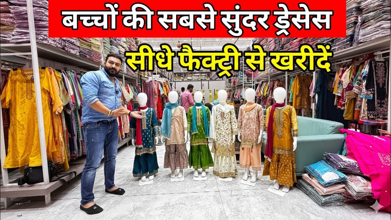 99 ₹ से शुरू | Ladies suit factory in surat | Baby Girls Designer suits,cheapest Kids wear surat