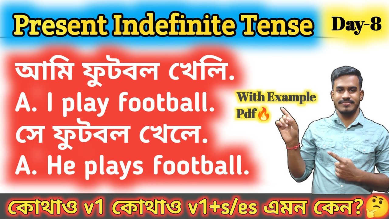 Present Indefinite Tense in Bengali |  Simple  Present Tense bangla| Basic Spoken English practice