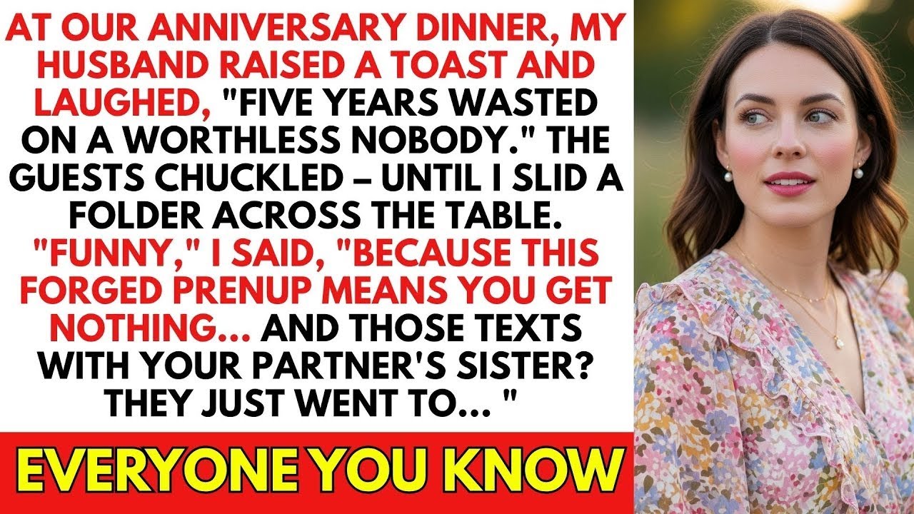 My HUSBAND Called Me A NOBODY At Our Anniversary Dinner – He Never Expected The Surprise I Had