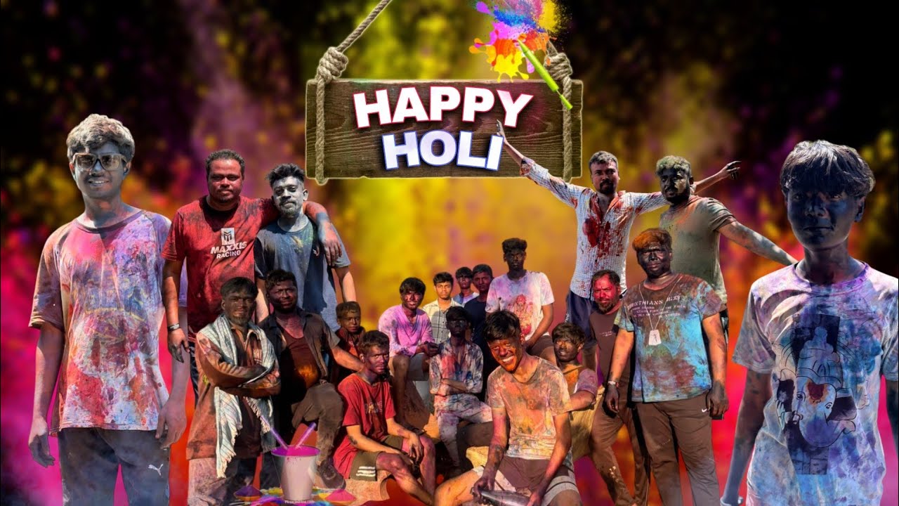Holi festival celebration 🎉🥳🔫#holi #funnycomedy 