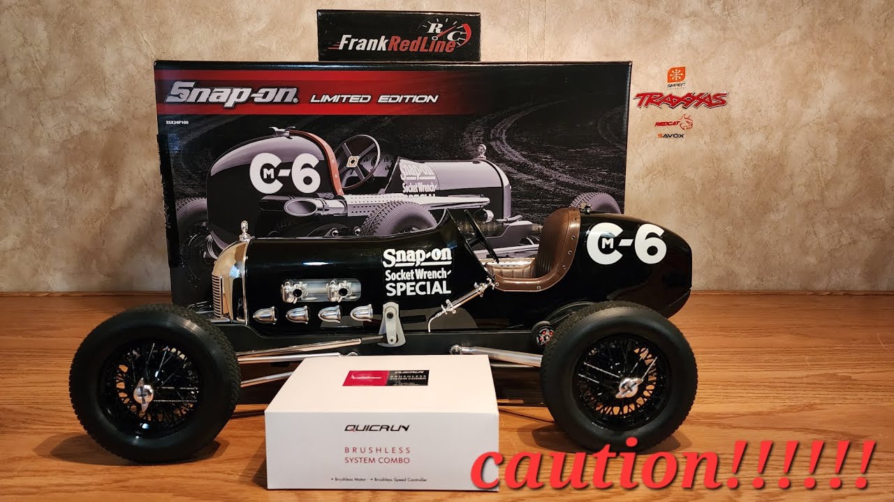 Traxxas snap on sprint car gets hobbywing  quick run for 3s speed run.