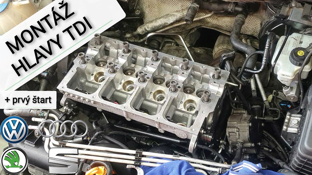 JEDNODUCHÁ montáž hlavy valcov 1.4/1.9/2.0/2.5 TDI PD + prvý štart