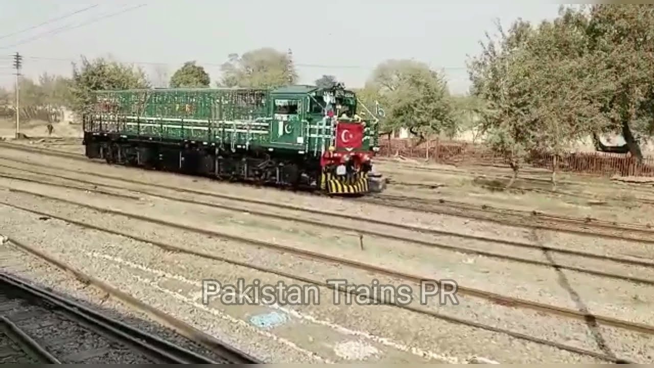 Pakistan To Turkey || Goods Train ||  decorated Locomotive GEU20-4554 || Rawalpindi