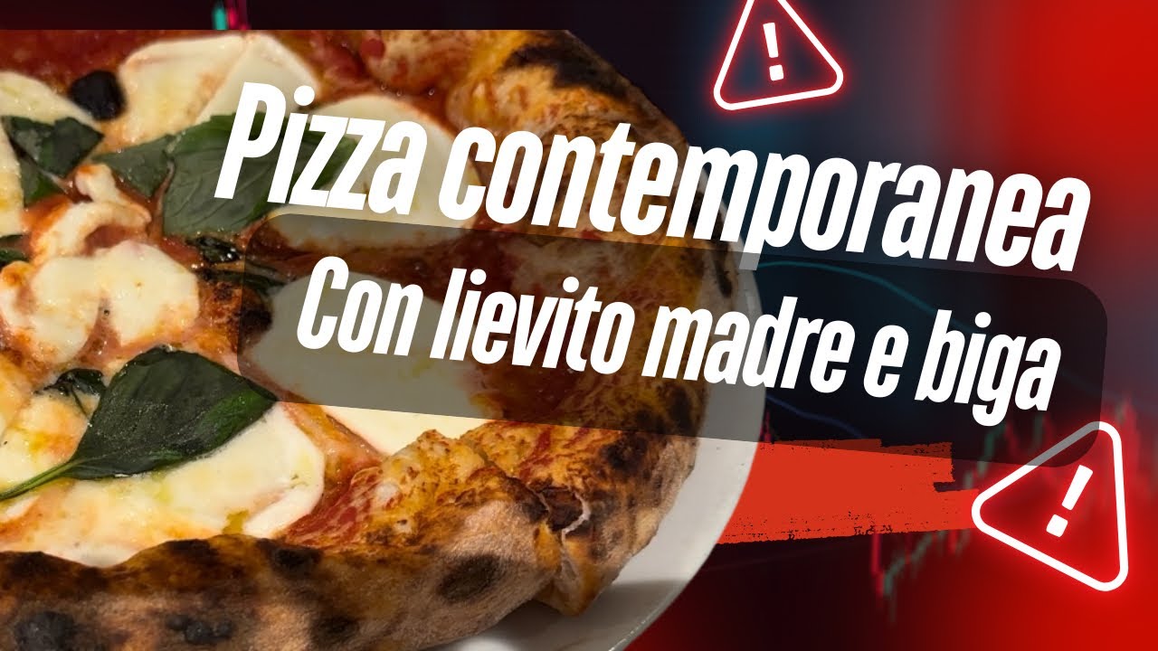 Pizza contemporanea con lievito madre e biga #lievitomadre