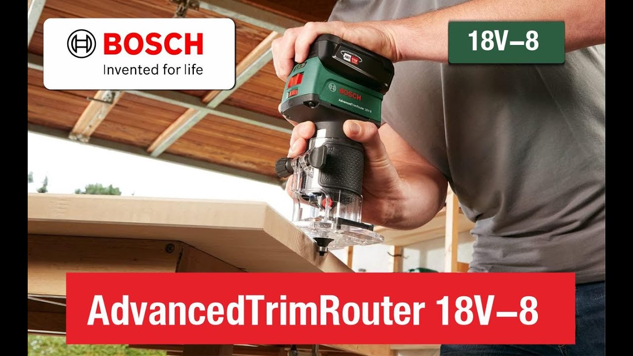 Bosch AdvancedTrimRouter 18V 8 Mesin Trimmer Route
