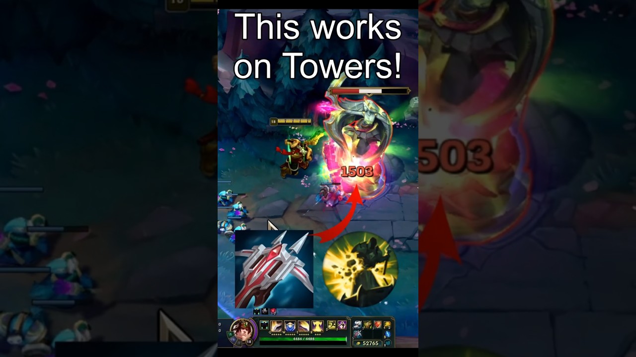 Does Armor Penetration Increase your Tower Damage? #leagueoflegends #fyp #shorts #youmuus
