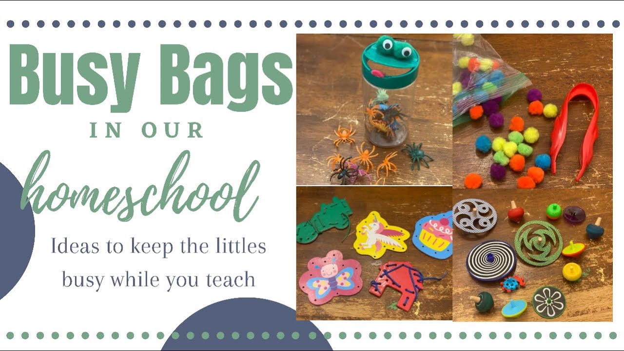 BUSY BAGS for HOMESCHOOL | Keep the littles busy while you teach! | Mom of 6