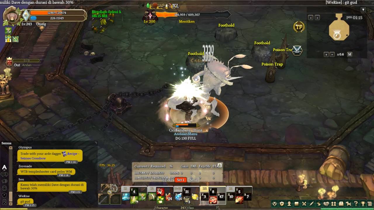 Tree of Savior ID STUPID Doppelsoeldner solo Dungeon 200 BOSS FIGHT (with stupid mode lol)
