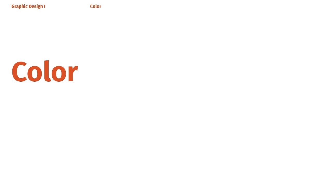 Introduction to Color