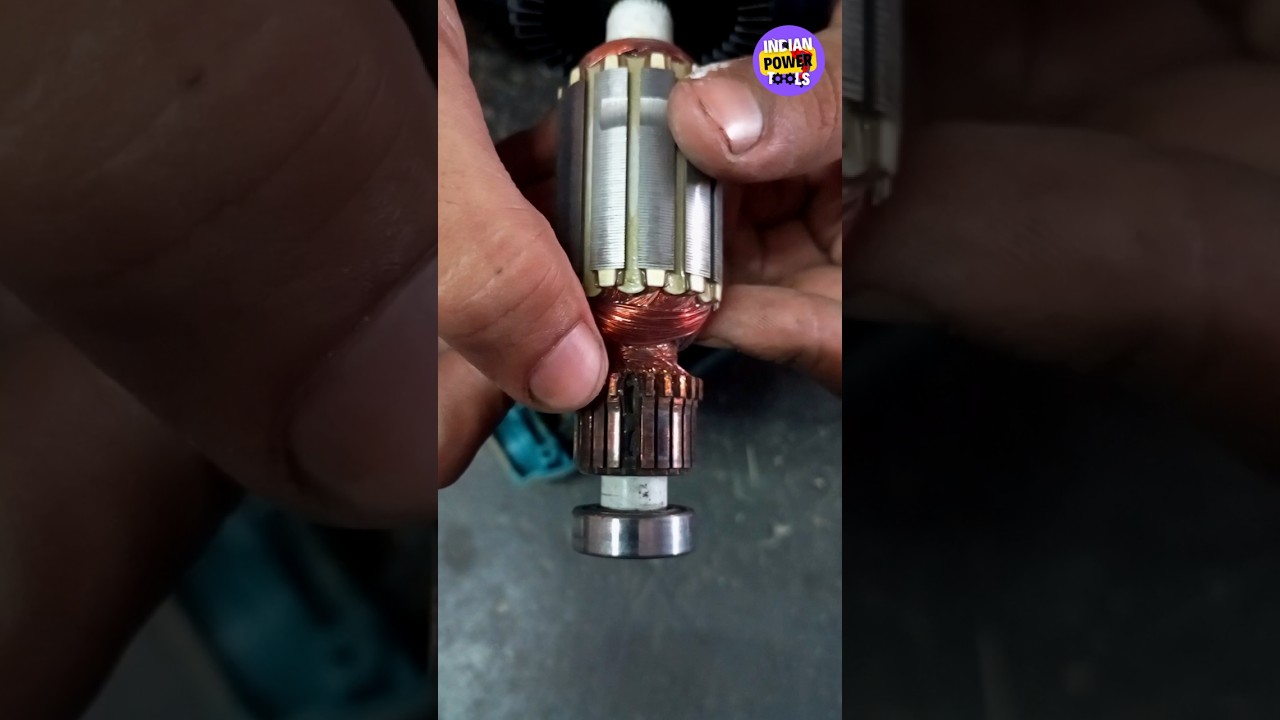 Makita drill machine commutator  Damage #makita#drill#machine#repair#power#tools#shorts#repair#tools