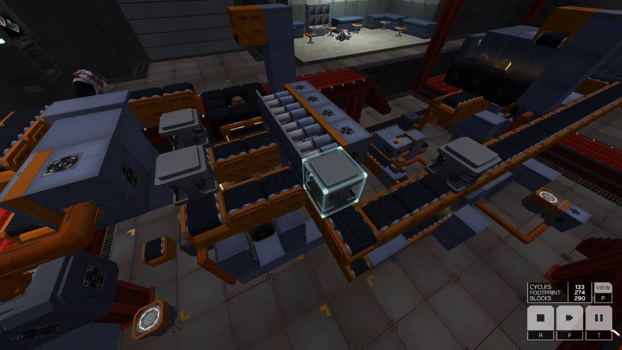 Infinifactory - Possibly over-engineered solution to The Big Blowout