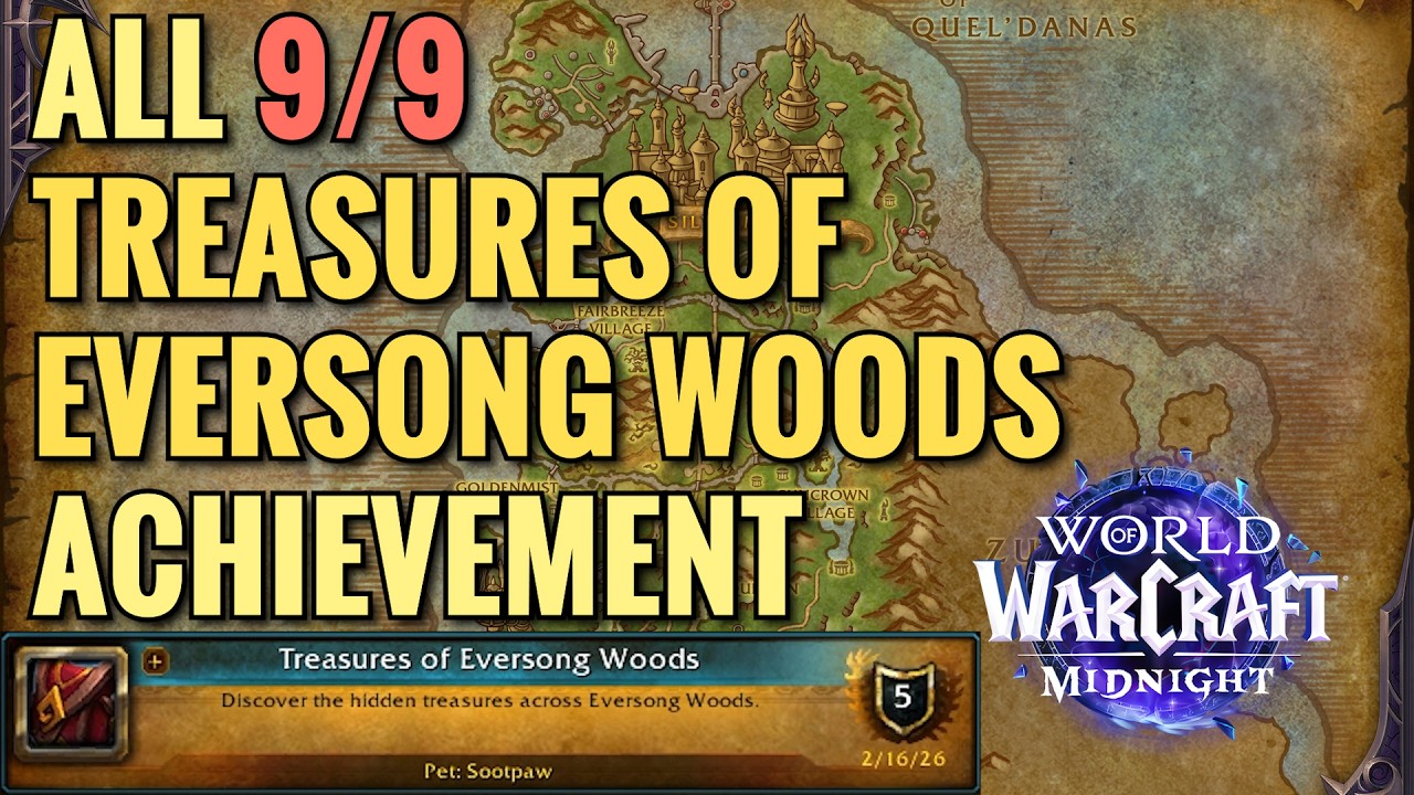 Treasures of Eversong Woods Achievement (ALL Locations) (WoW Midnight)