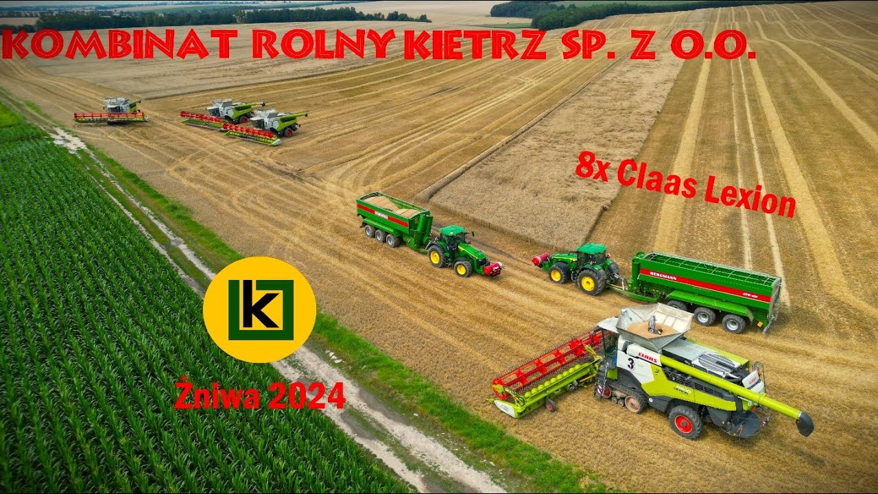 Żniwa 2024 Zaczynamy Koszenie Pszenicy Kombinat Rolny Kietrz sp. z o.o.