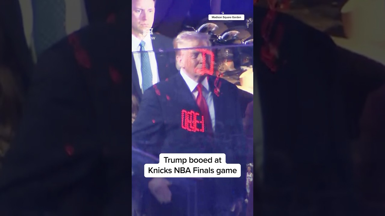 Trump booed at Knicks NBA Finals game