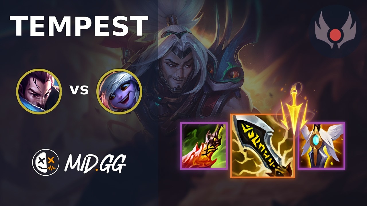 MID.GG: [Tempest] Ясуо Бот против Тристаны | Грандмастер Северной Америки | Сезон LOL 2026